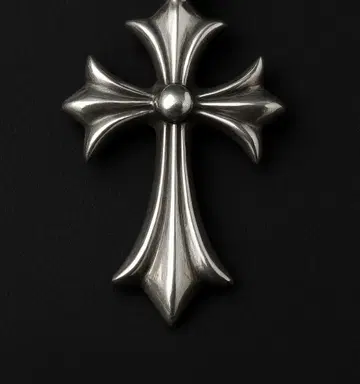 클래식 실버 크로스 펜던트 6002M