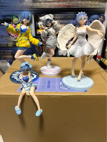 가격 인하 협상 가능 리제로 렘 피규어 묶음 판매