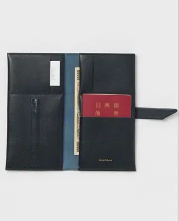 Hender Scheme 여권 지갑 블랙 가죽