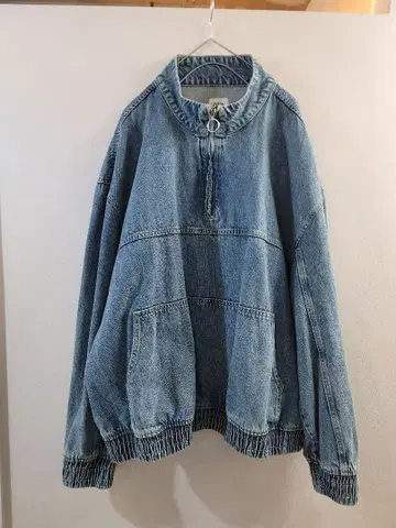 ZARA 자라 데님 하프 지퍼 XL