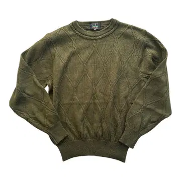 트루사르디 스포츠 니트 스웨터 42 캐시미어 실크 다이아몬드