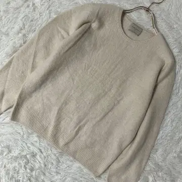 UNITED ARROWS 라운드넥 스웨터 아이보리