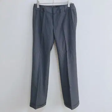 그린라벨 슬랙스 팬츠 롤업 스트라이프 네이비 36