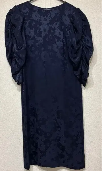 네이비 플라워 원피스