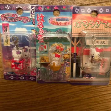 헬로키티 기모노 차림 스트랩 3종 세트