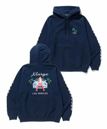 XLARGE 블랙 후드티