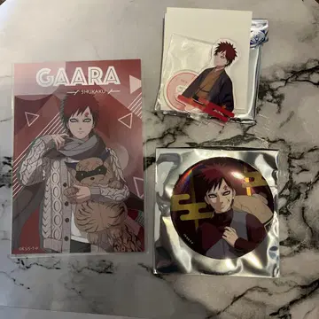 NARUTO 가아라 엽서, 아크릴 스탠드, 캔뱃지 3종 세트