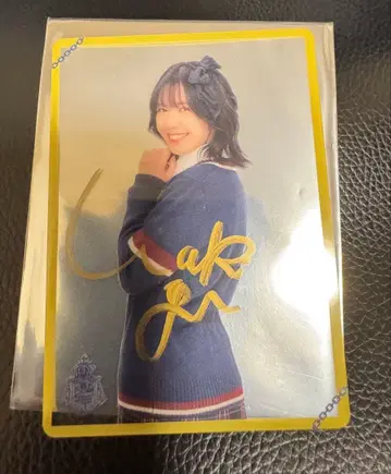 와쿠이 유우님 사인 포함 클리어 카드