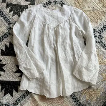 앤티크 블라우스 손자수 프랑스