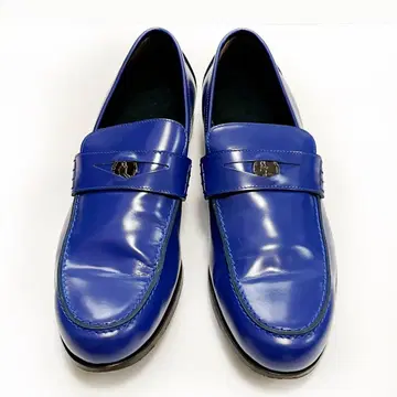 [중고] JimmyChoo 지미추 28cm 파랑 카프 스킨 로퍼