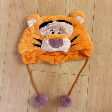 디즈니 티거 플리스 귀달린 모자