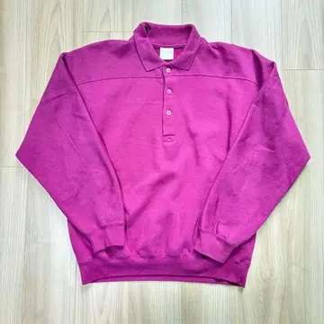 90s CHEETAH 무지 맨투맨 핑크