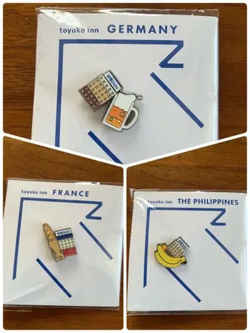 토요코 INN 핀 배지 해외 3종 세트