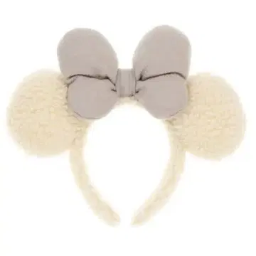 디즈니 머리띠 화이트 보아 화이트 베이직 복슬복슬