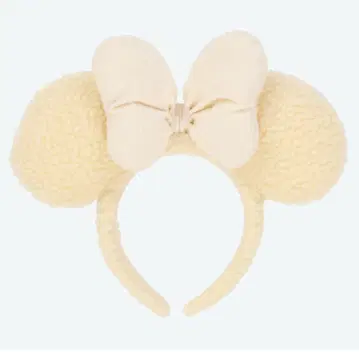 디즈니 머리띠 화이트 보아 화이트 베이직 복슬복슬