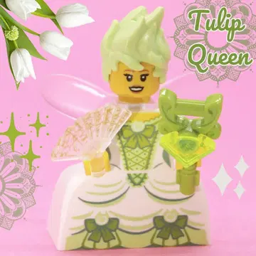 레고 정품 어레인지 튤립 퀸 미니 피규어