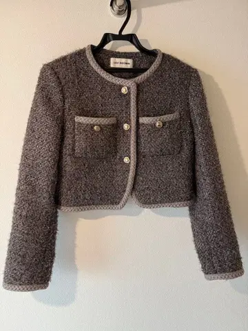 릴리 브라운 트위드 자켓
