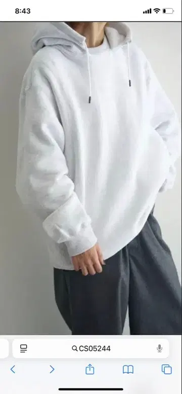 STILL BY HAND 후드 맨투맨