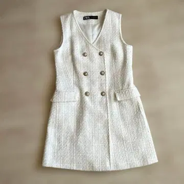 [새상품급] ZARA 2way 트위드 화이트 XS