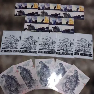 미사용 안노 히데아키전 클리어 파일 15장 묶음 판매!