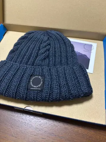 야마토미치 메리노 니트캡 나이트 블루 미사용 새상품 프리 사이즈