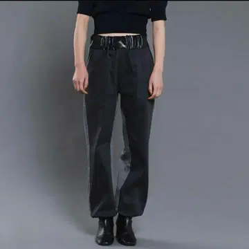 AKIO 바이컬러 데님 팬츠