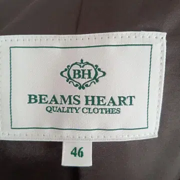 BEAMS HEART 블랙 코트 46