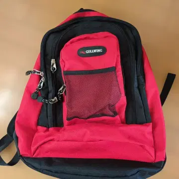 GULLWING 레드 블랙 백팩