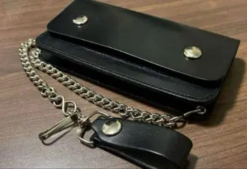 [천연 가죽] 트래커 지갑 일본제 지갑 체인 부속