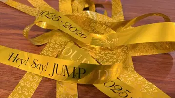 Hey!Say!JUMP S say 은색 테이프 금색 풀 1개