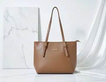 새상품급 A4 대응 토트백 숄더백 브라운 출퇴근 통학 대용량