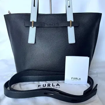 미사용급 FURLA 훌라 조베 GIOVE M 토트백 A4 수납 가능 가죽