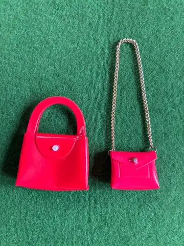 [ 태미쨩? ] 빨간색 핸드백과 숄더백 세트