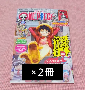 원피스 매거진 2권 세트 프로모 카드 루피