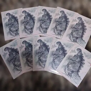 미사용 안노 히데아키전 신 고질라 클리어 파일 10장 묶음 판매!