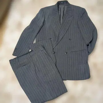 mario pellino 쓰리피스 수트 그레이 스트라이프 쓰리피스