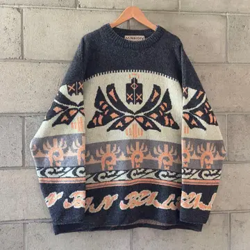 새상품급 euro vintage 울 니트 두꺼운 oxbow