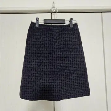 22 OCTOBRE 플레어 스커트 38 사이즈 다크 네이비