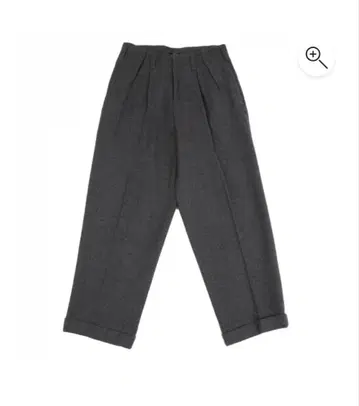 와이즈 Y's 울 투 턱 밑단 더블 팬츠 그레이 M 사이즈