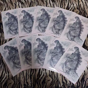 미사용 안노 히데아키전 신 고질라 클리어 파일 10장 묶음 판매!