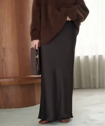 plage 빈티지 새틴 타이트 스커트