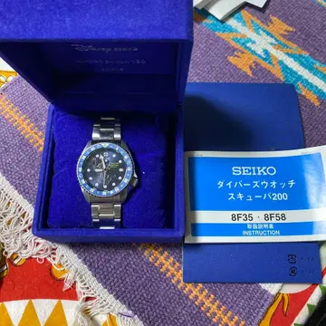 디즈니 캐릭터 SEIKO 다이버 워치 스큐바 200