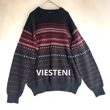 [VIESTENI] 모 52% 패턴 스웨터 L 사이즈 310