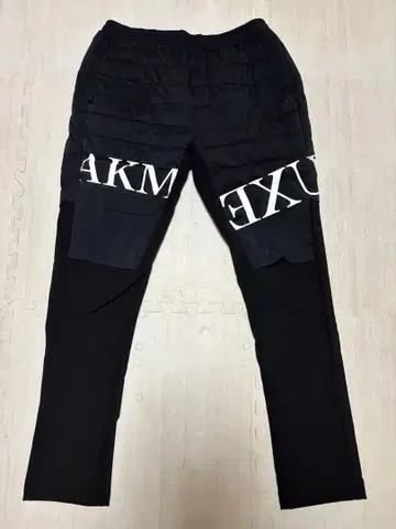 LUXEAMPULS 패치워크 블랙 팬츠