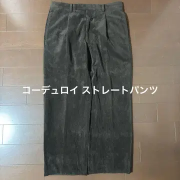 INTERMEZZO 다크 브라운 코듀로이 와이드 팬츠