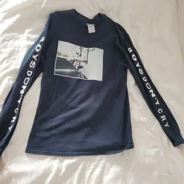 BOYSDON'T CRY 긴팔 셔츠 네이비 길단