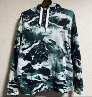 엠포리오 아르마니 이어틱 올 패턴 지속 가능한 후드티