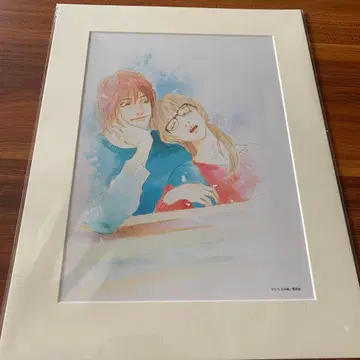 이쿠에미 료 원화전 매트 포함 액자 G선상의 당신과 나 38 x 29