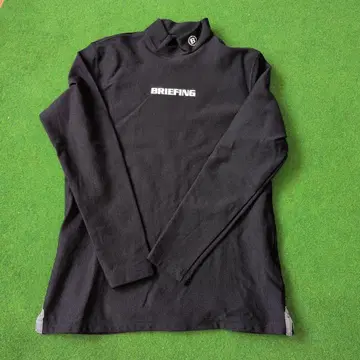 BRIEFING 블랙 속기모 긴팔 셔츠 M