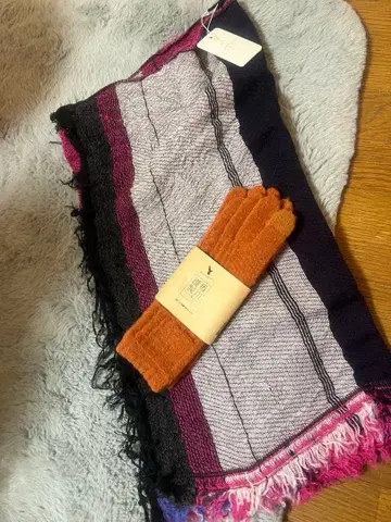 머플러와 장갑 세트